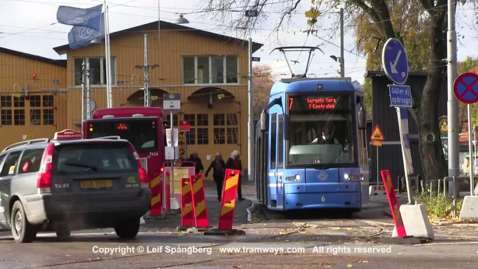 Tramway City / City Tram at Alkärrshallen temporary stop, Stockholm