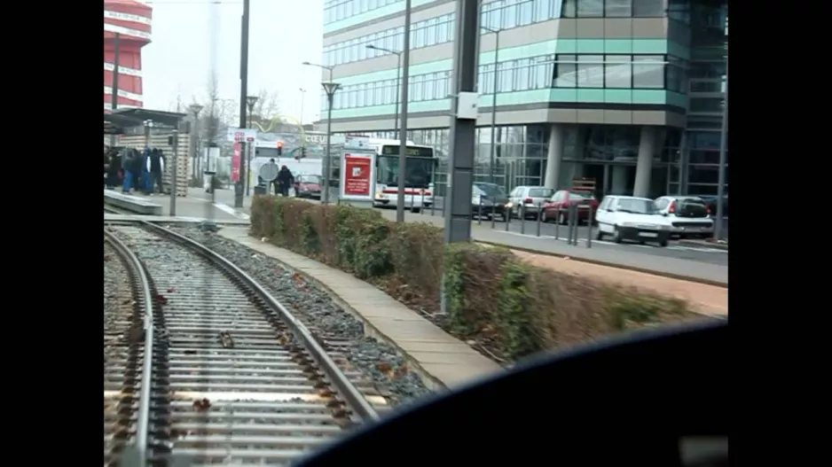 Tramway Lyon Ligne T3: Trackvideo Cabview 2012