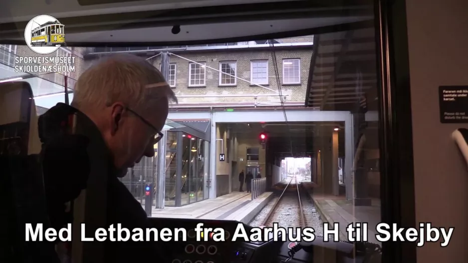 With the light rail from Aarhus H to Aarhus University Hospital Skejby